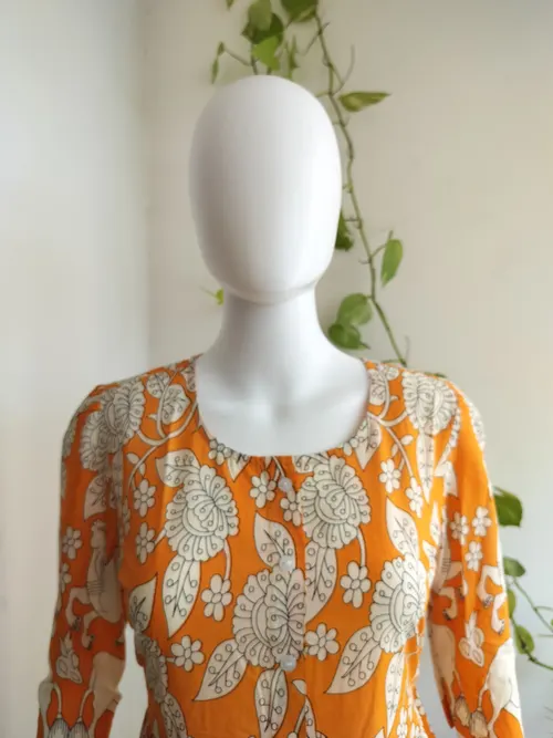 Cotton Floral Maxi - Yellow
